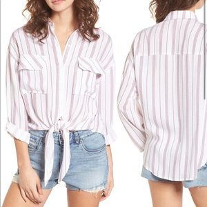 Lush knot front shirt